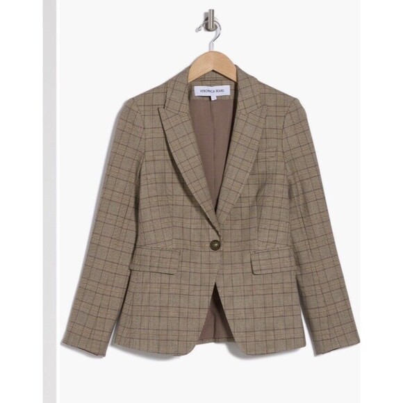 Veronica Beard Cutaway Dickey Jacket In MultiPlaid Size 6 Mint Condition - Picture 2 of 11